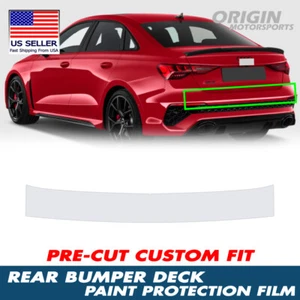 PreCut Clear Rear Bumper Deck Paint Protection Film PPF For 2022 - 2025 Audi S3 - Bild 1 von 6