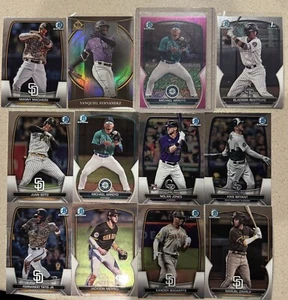 2023 Bowman Chrome Baseball LOT (12) Michael Arroyo, Juan Soto, Tatis, Bryant… - Picture 1 of 1