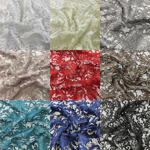 Premium Corded Lace Fabric for Bridal Dress Wedding Fabric 58" Wide - Per Metre - Picture 1 of 37