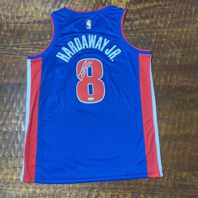 Tim Hardaway Jr Signed Detroit Pistons Jersey JSA Coa Autographed - Image 1 of 4