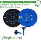 GBR System 20x 5.0mm Screws + Bon Tac Case Guided Bon Regeneration Dental 