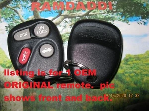 New 100% OEM GM Cadillac SRX CTS Malibu L2C0005T Grand Am REMOTE Fob Transmitter - Picture 1 of 5