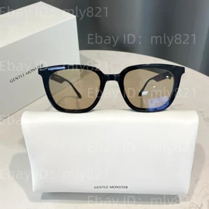 GentleMonster Sunglasses Lilit 01(BR) Black Frame Brown Lenses - Picture 1 of 23