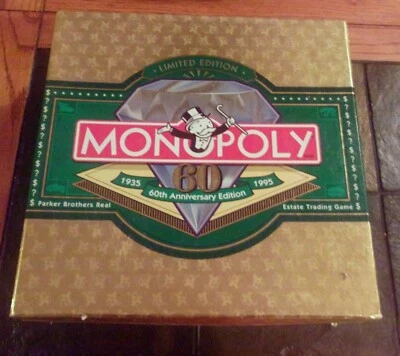 MONOPOLY 60TH ANNIVERSARY LIMITED EDITION NEW Board Game Parker Brothers - Image 1 of 4