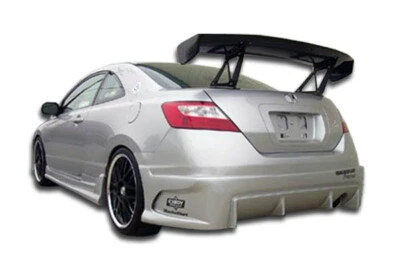 For 2006-2011 Civic 2DR Duraflex Raven Rear Bumper Cover - 1 Piece Foto 1 de 4