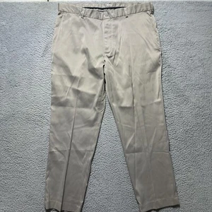 Brooks Brothers Clark Fit Advantage Chino Pants Mens Size 40x30 Gray Flat Front - Picture 1 of 10
