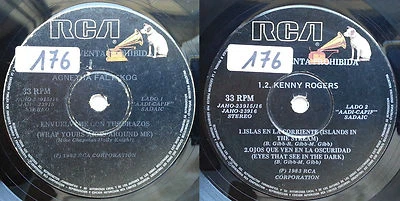 AGNETHA FALTSKOG (ABBA) KENNY ROGERS 1983 SPLIT 7" PROMO!! RARE ARGENTINA ONLY!! - Image 1 of 4