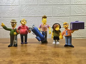 5 personajes y accesorios de colección de la ciudad de Los Simpson, 2 Talk/4"-5,5" de alto, usados - Imagen 1 de 11