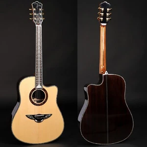 All Solid Wood 41" D Type AAA Spruce Rosewood Acoustic Guitar Ebony Fingerboard - Picture 1 of 14