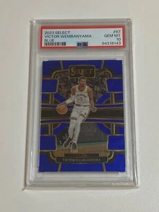 2023-24 Panini Select Victor Wembanyama BLUE Rookie RC #87 PSA 10 SPURS Gem Mint - Bild 1 von 2