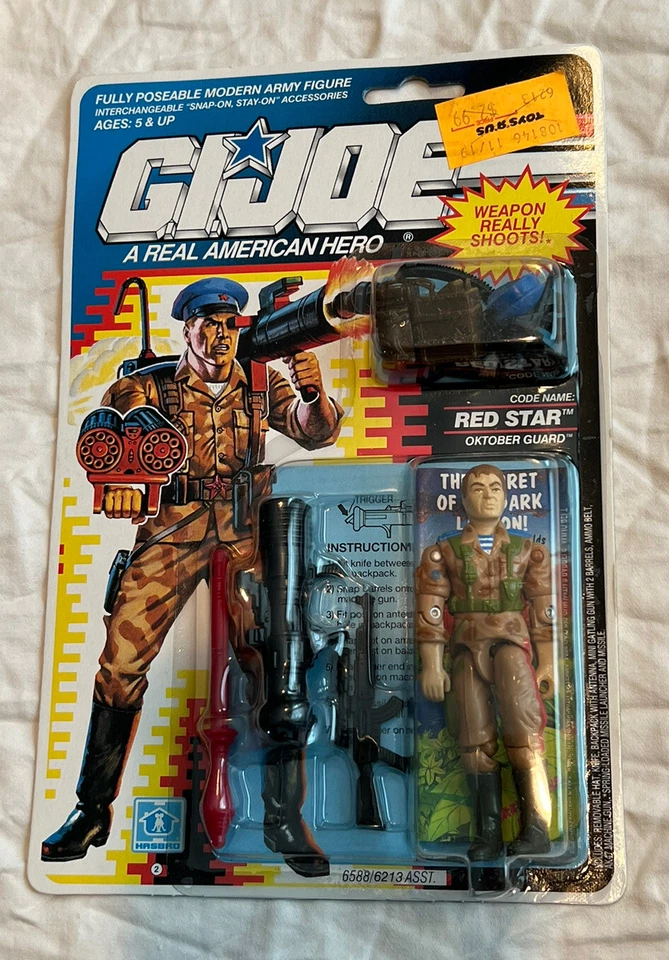 Vintage 1990 Red Star Gi Joe Oktober Guard MOC # 6588 Hasbro