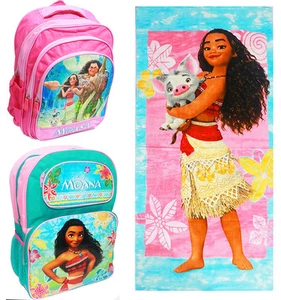 NEW KIDS BACKPACK SCHOOL BAG BOYS GIRL TOWEL DISNEY MOANA PICNIC BAGS BATH BEACH - Picture 1 of 7