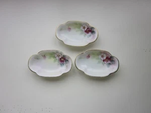 Nippon small oval dishes set of three hand painted - Picture 1 of 5