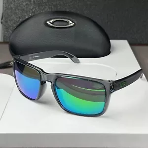 NEW Oakley HOLBROOK XL OO9417-33 Grey Ink PRIZM POLARIZED Jade Lens Sunglass - Picture 1 of 10