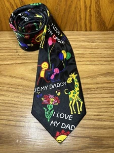 Steve Harris Father’s Day Tie I Love My Daddy  Vintage Novelty Tie Necktie - Picture 1 of 8