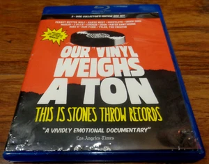 OUR VINYL WEIGHS A TON STONES THROW RECORDS BLU RAY + CD USED (2014) - Picture 1 of 3