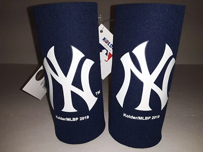 New York Yankees MLB Paquete de 2 Lata Ultra Delgada Koozie Enfriador Hugger Foto 1 de 2