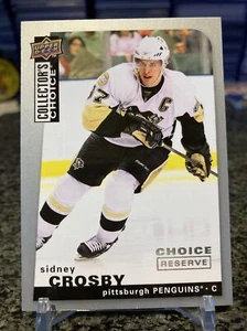 2008-09 Collector’s Choice #177 Sidney Crosby Silver Choice Reserve Parallel SP! - Picture 1 of 2