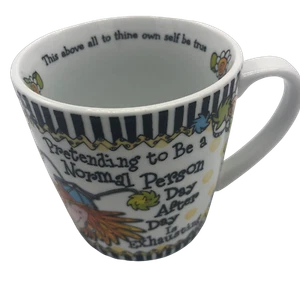 Suzy Toronto Pretending to be a Normal Person 2014 Tee Kaffee Tasse Becher Floral - Bild 1 von 8