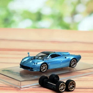 Modello CM Scala 1/64 Pagani Huayra Codalunga Blu DieCast Modello Auto Giocattolo Regalo - Foto 1 di 6