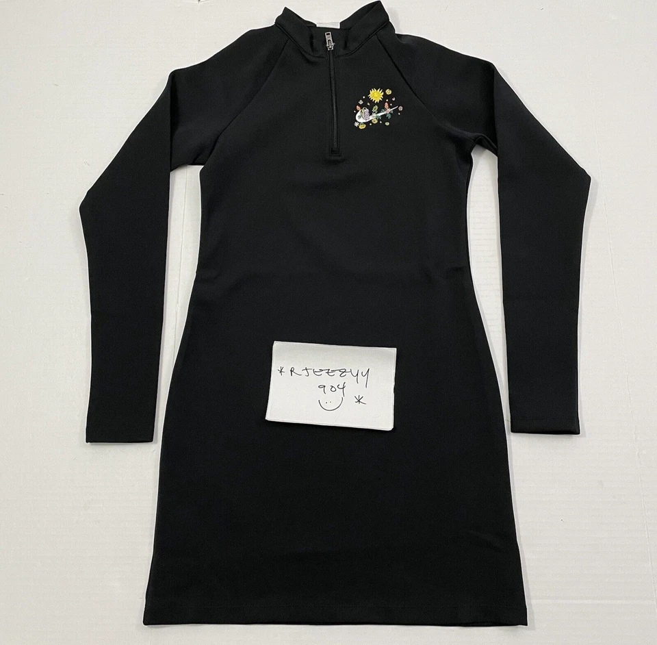 Womens Size S Nike Sportswear Floral Logo Bodycon Short Dress DQ3537-010 (Ts