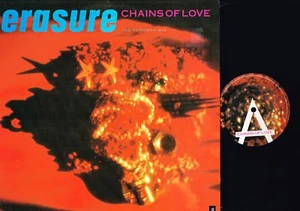 ERASURE Chains Of Love FOGHORN MIX 12" Vinyl 45rpm 12MUTE83 UK 1988 1ST @exclt - Imagen 1 de 4