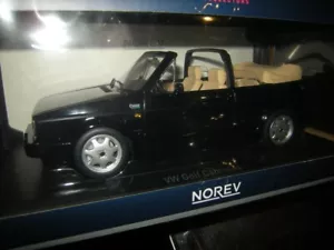 1:18 Norev VW Golf I Cabrio 1992 black/negro en embalaje original - Imagen 1 de 1