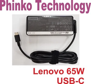 Original Power Adapter Charger Lenovo 65W USB-C 20V 3.25A 15V 3A 9V 2A Type C - Picture 1 of 1