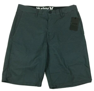 Hurley Mens Shorts Harrison Walkshorts Green Waist 30 31 or 32 Chinos 9" Inseam - Picture 1 of 7