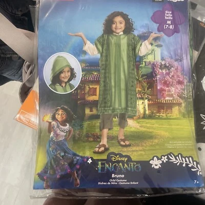 NUEVO Encanto BRUNO NIÑOS PONCHO Disfraz Halloween - Niño Talla M 7-8 Disfraz Foto 1 de 4
