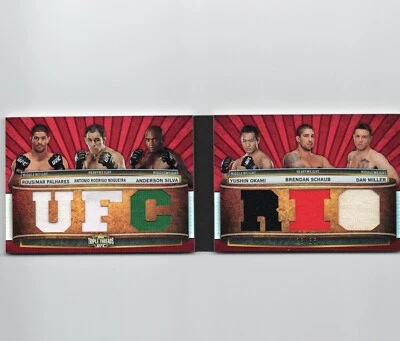 2012 Topps UFC Knockout Triple Threads Booklet /36 Anderson Silva TTRDC-PNSOSM - Image 1 of 3