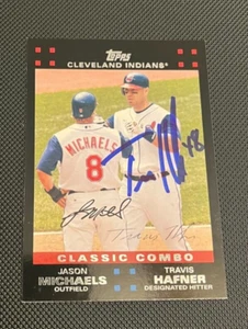 TRAVIS HAFNER AUTOGRAPHED 2007 TOPPS BASEBALL CARD W/COA - Picture 1 of 1