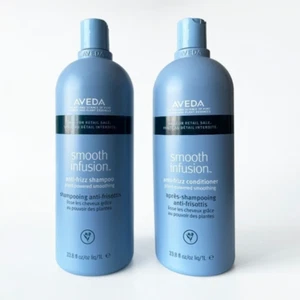 Aveda Smooth Infusion Anti-Frizz Duo Shampoo und Conditioner 33,8 Oz. Duo mit Pumpen - Bild 1 von 2