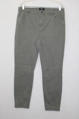 Pantalones ajustados ligeros Hanna verde oliva Buffalo David Bitton 14/34 (34x28) Foto 1 de 4