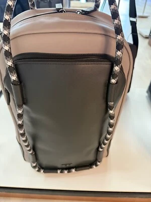 NEW Tumi Harrison HALSTEAD 17.0” Leather Laptop Backpack -LIMESTONE & BLACK CORD - Image 1 of 4