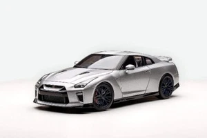 M83502 MOTORHELIX 1:18 Nissan GT-R R35 50 aniversario Ultimate Metal plateado - Imagen 1 de 3