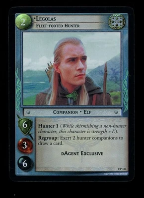 LOTR Lord of the Rings TCG 2006 Promo Foil 0P124 Legolas, Fleet-Footed Hunter - Image 1 of 2