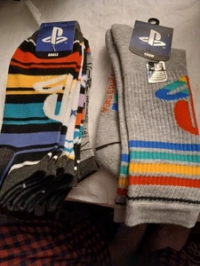 Lot: 6 Pairs of Sony Playstation Socks  Brand New - BioWorld w/Tags! - Picture 1 of 4