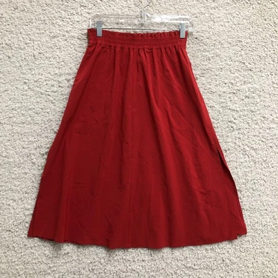 全新 Athleta 裙子 超小号 成人 红色 Savannah Midi A 字拉女式 XS — 第 1/4 张图片