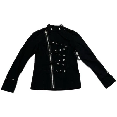 Tripp NYC Gothic Black Buckled Cyber Jacket - Image 1 of 4