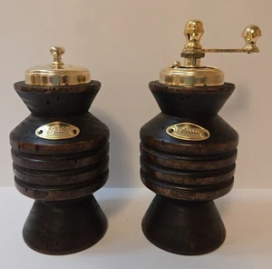 Da Regalo Salt And Pepper Mill Set New In Box Vintage Mid Century Wood Rare - Picture 1 of 16