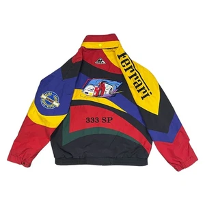 RARE VTG 90S SCANDIA APEX ONE FERRARI 333 SP RACING JACKET EMBROIDERED SIZE M - Picture 1 of 10