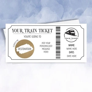 Gratta e vinci pass treno personalizzato viaggio sorpresa rivelazione regalo buono vacanza - Foto 1 di 8