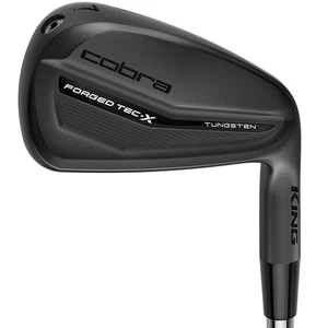 NEW Cobra KING Forged Tec X Black 5-PW+GW Irons KBS $ Taper Lite Steel Regular - Picture 1 of 2