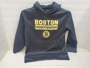NHL Official Boston Bruins Hoodie Sweatshirt Size XS Boys 3-4T Color Black - Picture 1 of 4