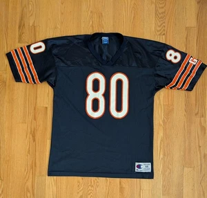 Camiseta deportiva de colección años 90 Curtis Conway #80 Chicago Bears Navy CHAMPION 44 mediana grande - Imagen 1 de 11