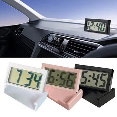 Mini-Digitaluhr Großer Bildschirm Auto Uhr Dashboard Selbstklebende Uhr - Bild 1 von 4