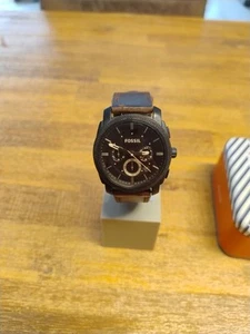 Fossil Uhr Chronograph Herren, Machine, FS4656, neue Batterie, Lederband ,Box - Bild 1 von 19