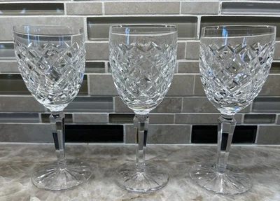 Waterford Crystal Comeragh Claret Wine Glasses Drinkware Set of 3 - Image 1 of 4