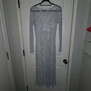 House of Harlow 1960 Mesh-Kleid mit Strass Größe M - Bild 1 von 15